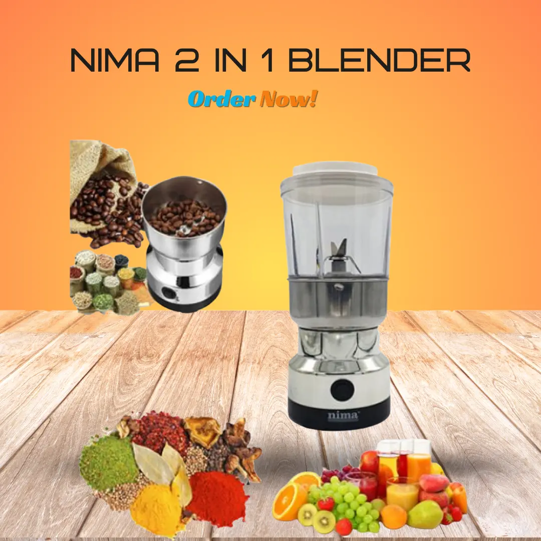 Nima 2 in 1 Blender (নিমা ২-ইন-১ ব্লেন্ডার ও গ্রাইন্ডার)